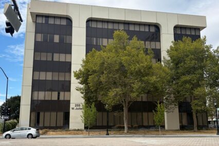 The exterior of a multistory building in San Jose, California