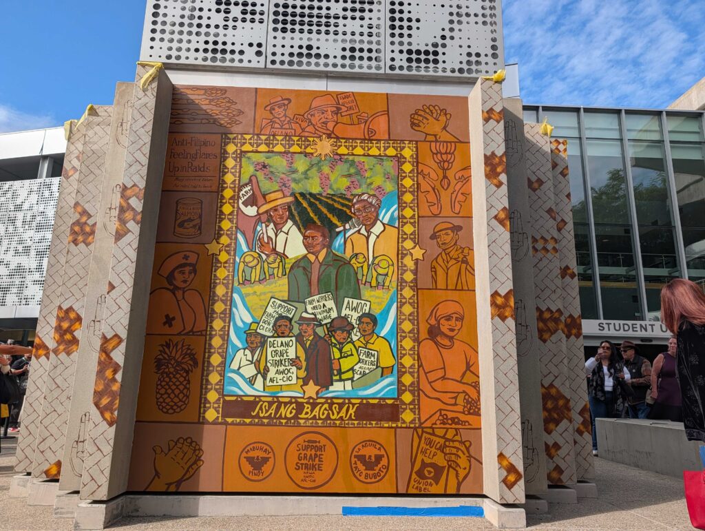 A mural on a college campus in San Jose, California
